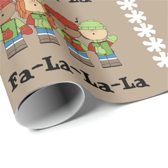 Papel De Presente Fa-La-La-La-La (Ponta do rolo)