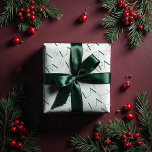 Papel De Presente Fa La Typographics Christmas Carol White<br><div class="desc">Celebre a época mágica e festiva de férias com o nosso papel de embrulho de férias personalizado. Nossos designs modernos de férias verdes e cor-de-rosa minimalísticos apresentam um design tipográfico ousado "Fa La" com um roteiro e fonte serif para criar este padrão moderno de Natal. Design por Moodthology Papery.</div>