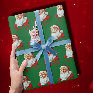 Papel De Presente Faça Excelente de Natal Novamente Engraçado Trump 