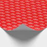 Papel De Presente Faça o Excelente de Natal de novo Trump MAGA prese<br><div class="desc">Trump em um cartão de natal de wraith em fundo vermelho com flocos de neve brancos. Faça o Excelente americano de novo e faça o Excelente de Natal novamente um cartão patriótico para os americanos!</div>