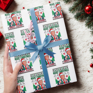 Papel De Presente Faça o Excelente de Natal novamente