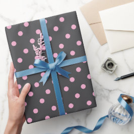 Papel De Presente Faça Seu Presente Florescer em Rosa Bege