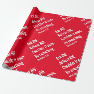 Papel De Presente Faça um grande texto branco de animação inspira