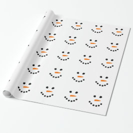 Papel De Presente Face de Neve
