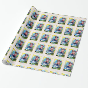 Papel De Presente Fada de Primavera de queda