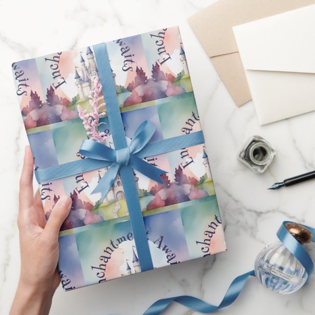 Papel De Presente Fairy Tale Castle Party (Presentear)