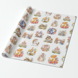 Papel De Presente Fairytale World