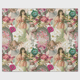 Papel De Presente Faísca do Natal Vitoriano