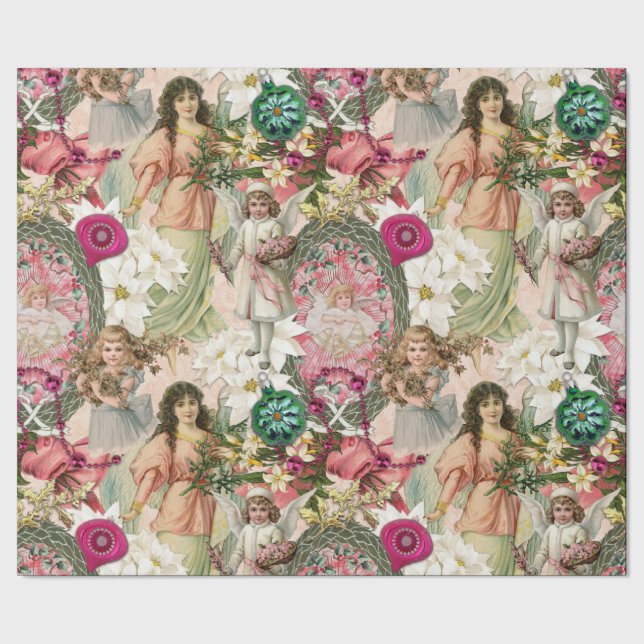 Papel De Presente Faísca do Natal Vitoriano (Barra)