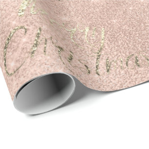 Papel De Presente Faísca Dourado cor-de-rosa do brilho da faísca d