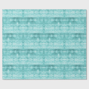 Papel De Presente Faixa de Azulejo de Cabelo de Cavalo em Azul Turqu