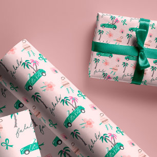 Papel De Presente Fala De Natal Tropical Deixa O Teto Rolar Convert
