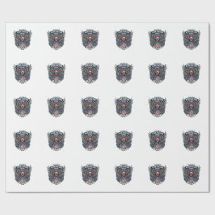 Papel De Presente Falcão de Batalha Patriótico Águia Patriótica & Fa