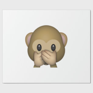 Papel De Presente Fale Sem Macaco Mau - Emoji