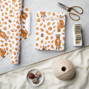 Papel De Presente Fall amizade