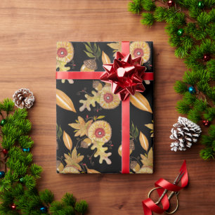 Papel De Presente Fall Mood Acorn Oak Watercolor Art