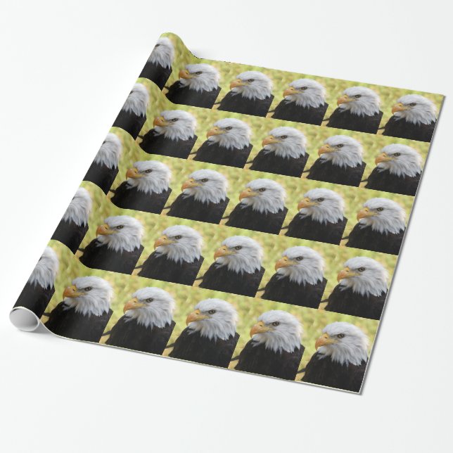 Papel De Presente Falln Bald Eagle Liberty (Desenrolado)
