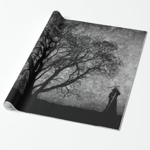 Papel De Presente Falln Grim Reaper - Limites de Arte Original Entre