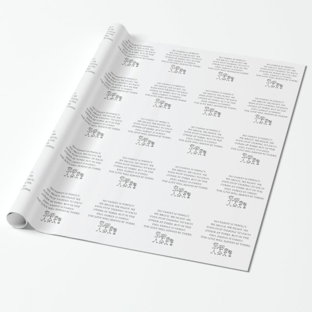 Papel De Presente Família (Desenrolado)