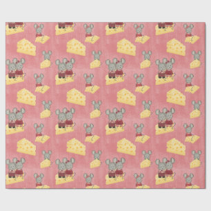 Papel De Presente Família de Ratos   Bonito e Cheesy