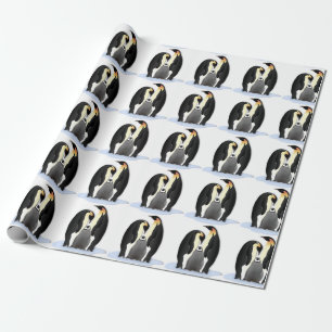 Papel De Presente Família Penguin