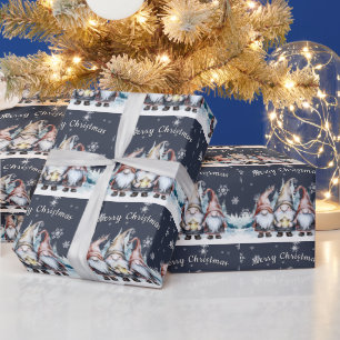 Papel De Presente Família Whimsic Christmas Gnomo