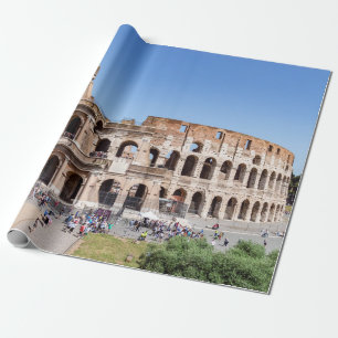Papel De Presente Famoso Coliseu em Roma, Itália