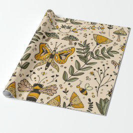 Papel De Presente Fancy Butterflies and Flowers 3