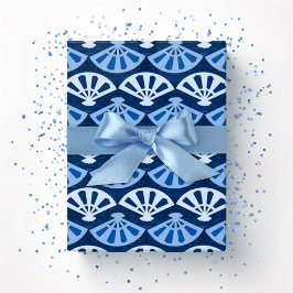 Papel De Presente Fanfare in Blue Indigo