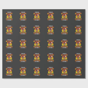 Papel De Presente Fantasia engraçada de Dia das Bruxas para pai de c