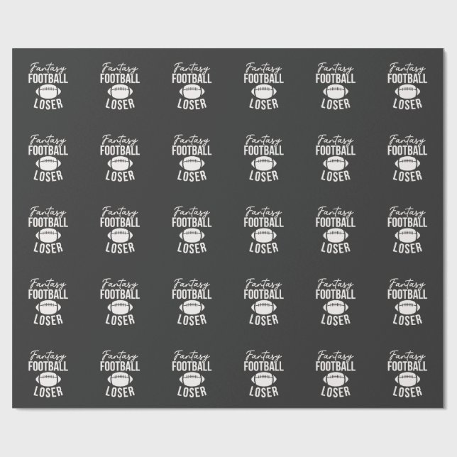Papel De Presente Fantasia Engraçada de Futebol Perdido (Aberto)