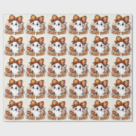 Papel De Presente Fantasma Assustadoramente Doce