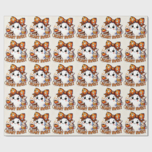 Papel De Presente Fantasma Assustadoramente Doce
