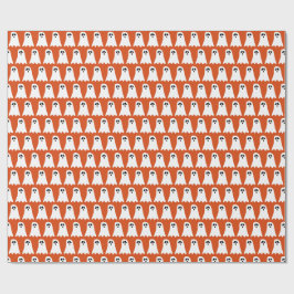 Papel De Presente Fantasma de Halloween