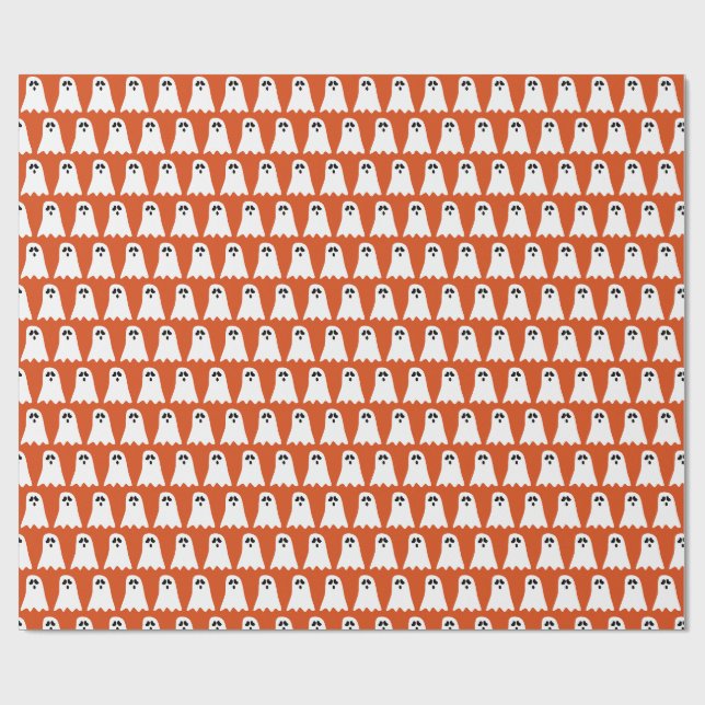 Papel De Presente Fantasma de Halloween (Aberto)