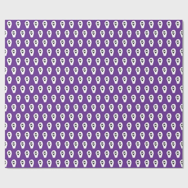 Papel De Presente Fantasma de Halloween (Aberto)