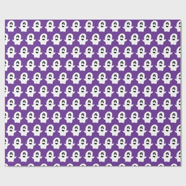 Papel De Presente Fantasma de Halloween (Aberto)