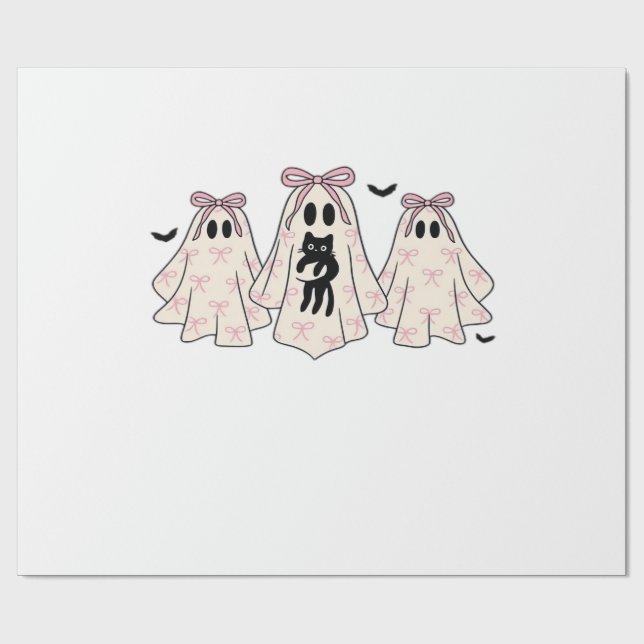 Papel De Presente Fantasmagóricos coquetes com uma camiseta clássica (Aberto)
