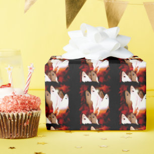 Papel De Presente Fantasmas do Dia das Bruxas