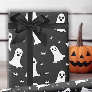 Papel De Presente Fantasmas Simplesmente Encantados Do Dia das Bruxa