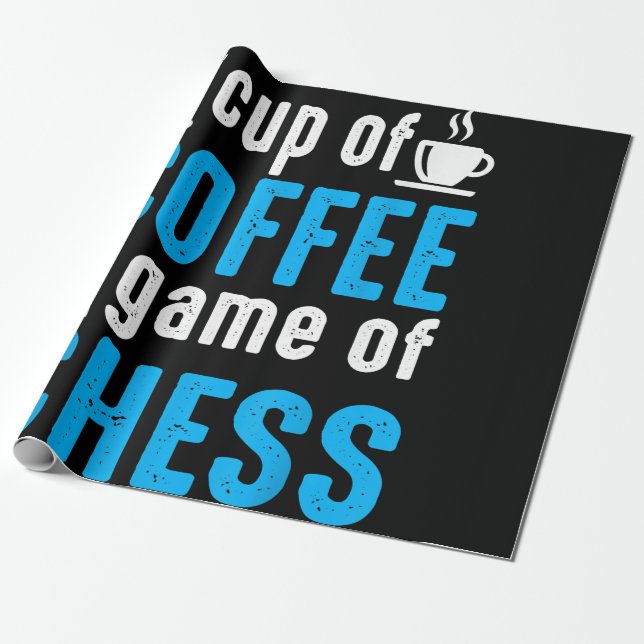 Papel De Presente Fantástico Jogo De Conselho - Xícara De Café (Desenrolado)