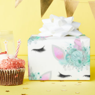 Papel De Presente Fantasy unicorn encara o filme de festa