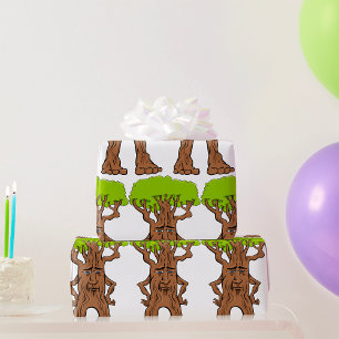 Papel De Presente Fantasy Walking Tree