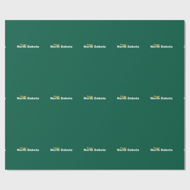 Papel De Presente Fargo, North Dakota Wrapping Paper (Aberto)