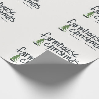 Papel De Presente Farmhouse Natal