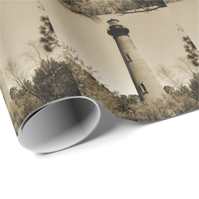 Papel De Presente Farol Currituck (Ponta do rolo)