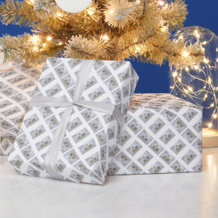 Papel De Presente Farol em neve Feliz Natal