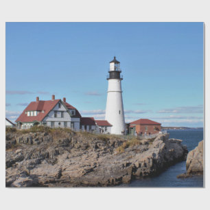 Papel De Presente Farol principal Maine de Portland