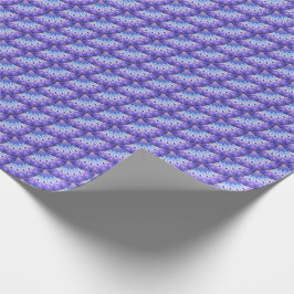 Papel De Presente Fãs pequenos roxos e violetas
