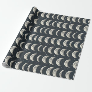 Papel De Presente Fase da Lua Celestial (2)